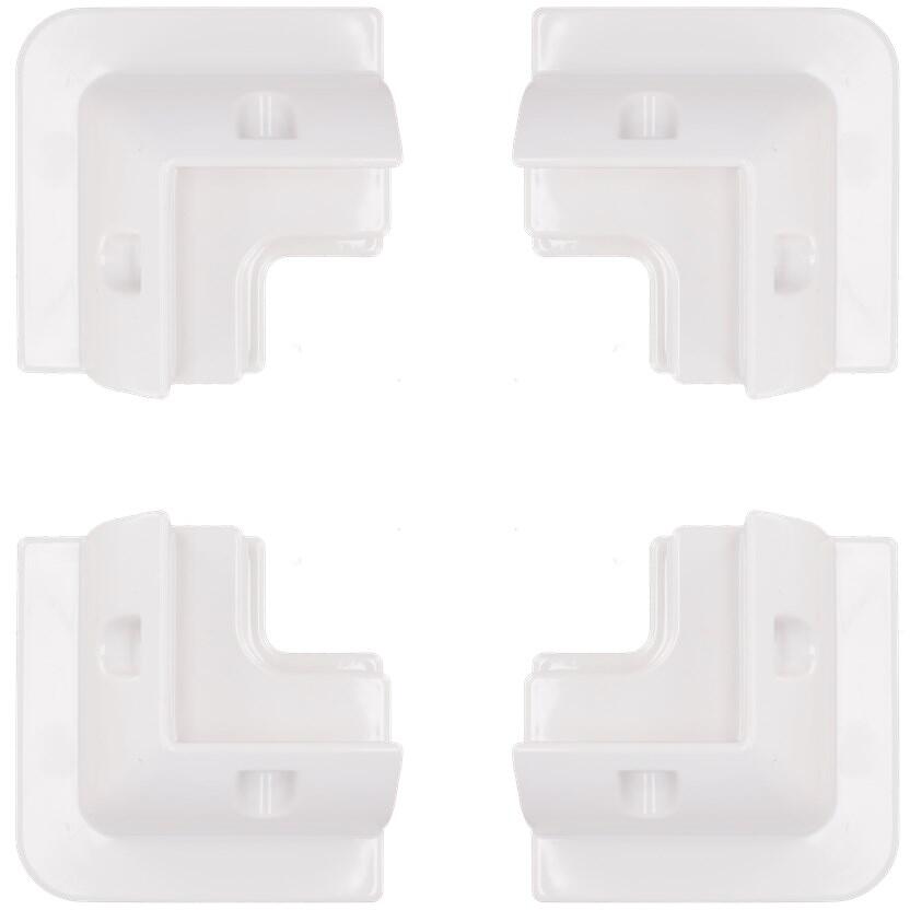 Forfra av Solcellepanel monteringssett ABS hvit 15x15 cm - Mestic