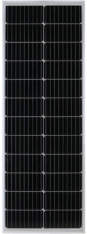 Solcellepanel MSMO-100 MONO PERC 100W med eloksert aluminiumsramme