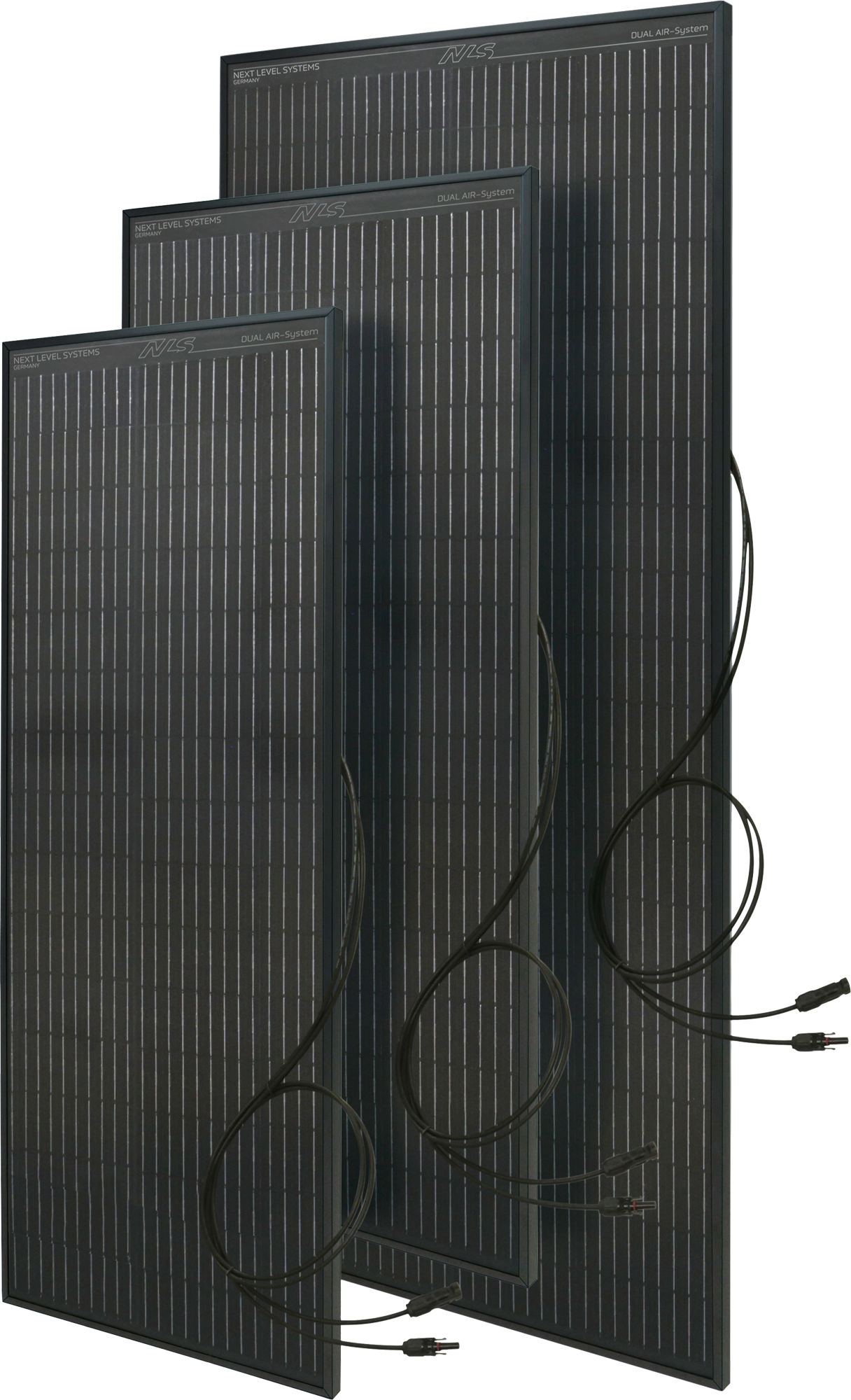 Solcellepanel NL DA Dual Air 100W monokrystallin 114x45 cm for campingbruk