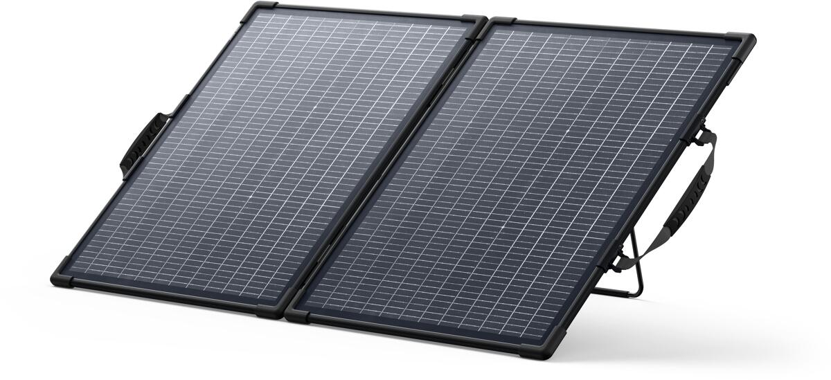 Solcellepanel PS100B bifasialt 100W sammenleggbart forfra