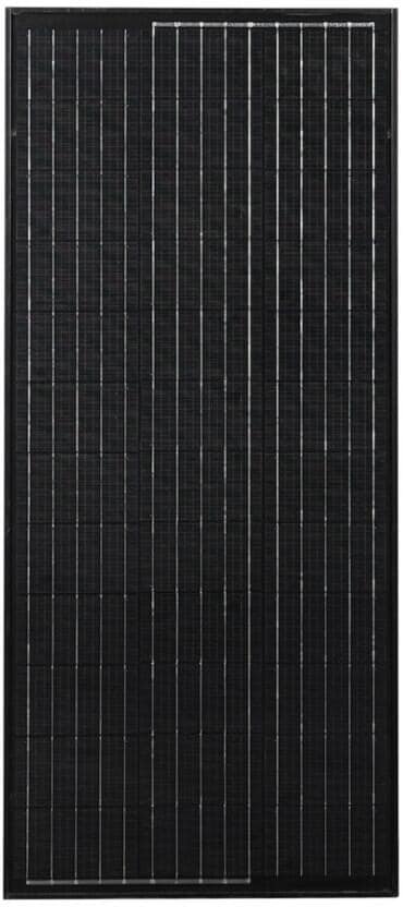 Solcellepanel-sett Black Line MSSB-100 100W, svart front
