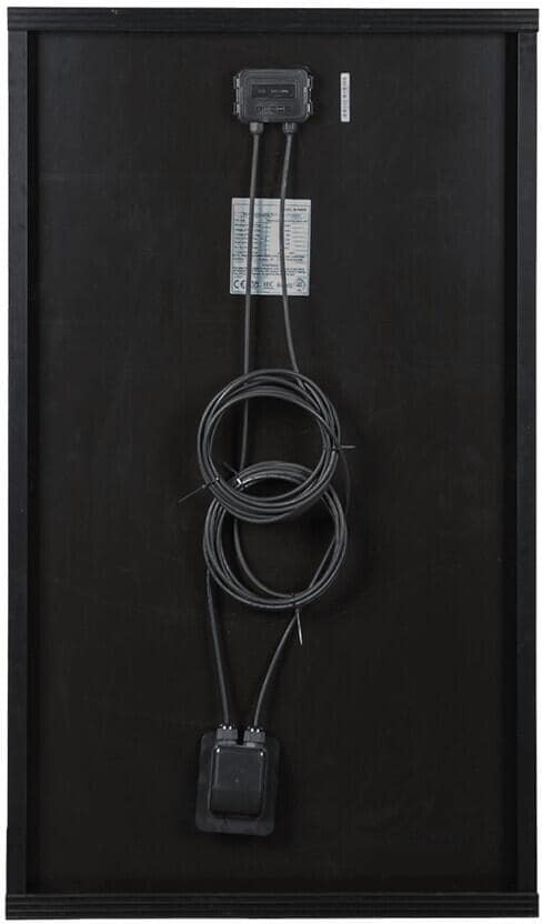Solcellepanel-sett Black Line MSSB-100 100W, svart på båtdekk