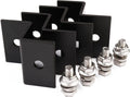 Solcellepanel Z-brakett 38mm aluminium svart 4-pk HSZ38 forfra