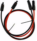Solcellepanelkabel med MC4-kontakt, 2x10mm², 1m - Lilie