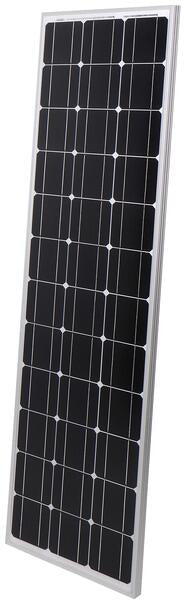 Bakside av Solcellepanelsett monokrystallinsk med spoiler og kabel, hvit