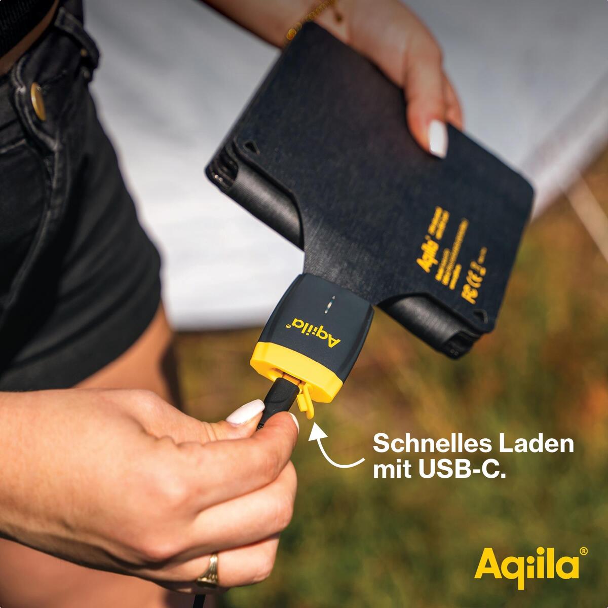 Sollader Sunbird P21 sammenleggbar 21W USB-C IP67 600g pakket i miljøvennlig papir