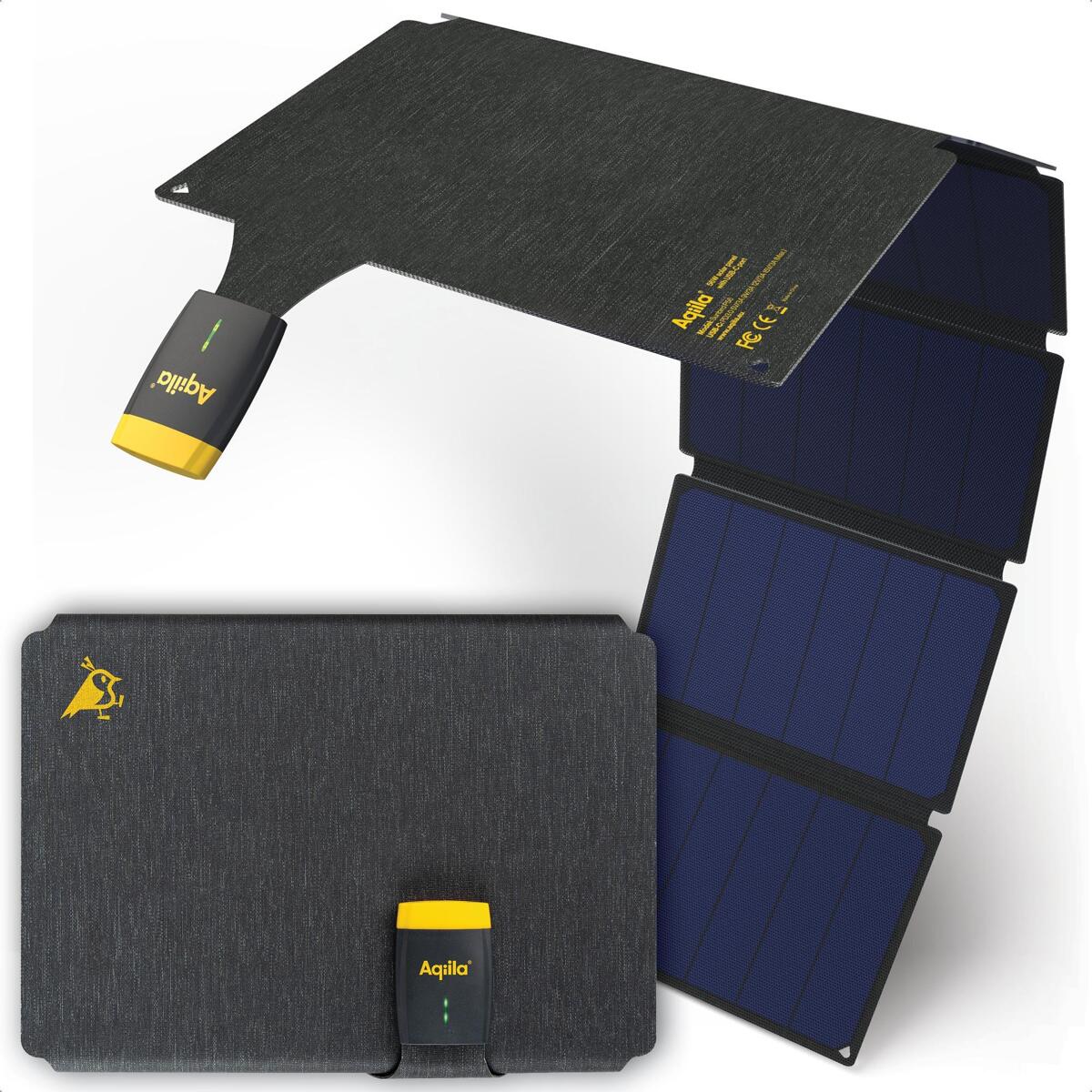 Sollader Sunbird P56 sammenleggbar 56W USB-C IP67 forfra