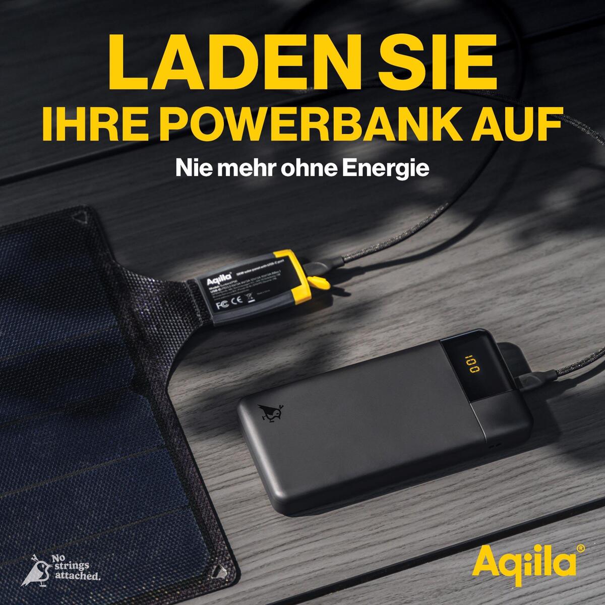 Sollader Sunbird P56 sammenleggbar 56W USB-C IP67 magnetisk lukking
