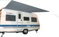 Solseil 350x240 cm polyester vanntett 2000 mm foran