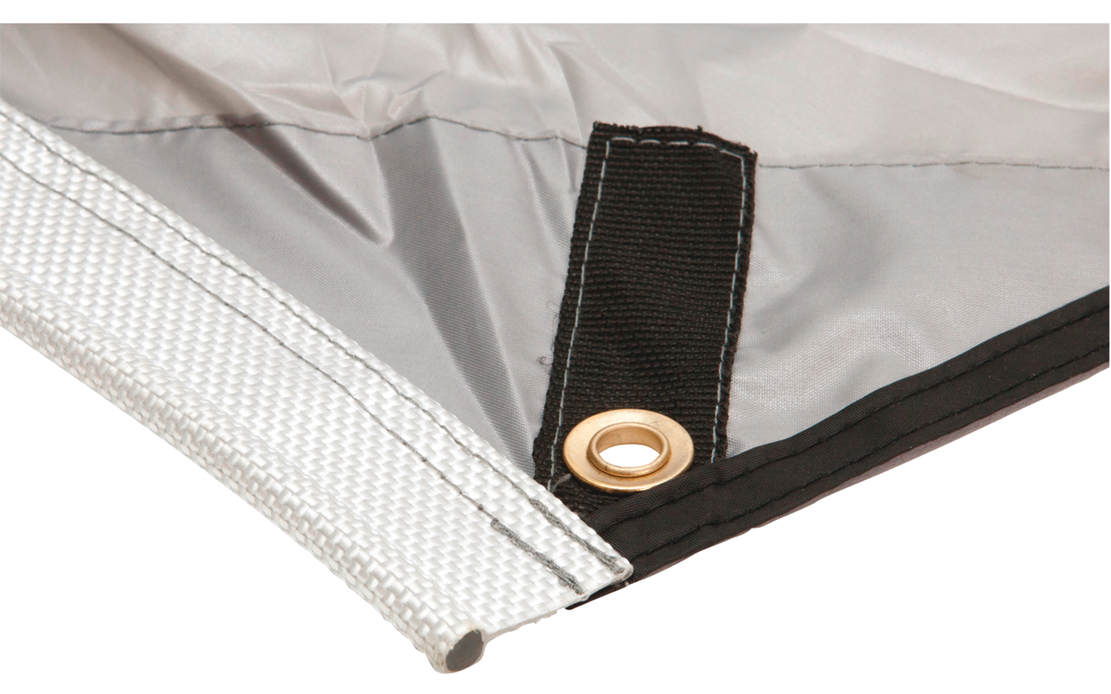 Solseil 350x240 cm polyester vanntett 2000 mm bakside