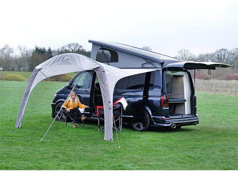 Montert Solseil AirBeam Sky Canopy 2,5 m for bobil og campingvogn