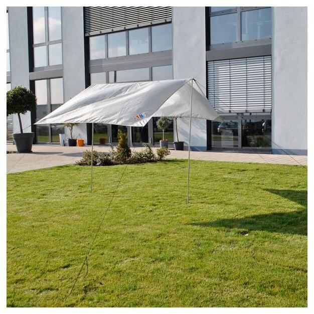 Solseil Basic 200x300 cm med stenger bakside
