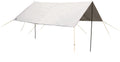Solseil Capri 3.0 300x280cm med stenger UV80 forfra