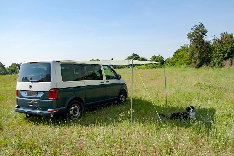 Solseil Charly for van 255x240 cm, 3,8 kg Reimo forfra