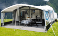 Solseil Ellips 280 for campingvogn, forfra