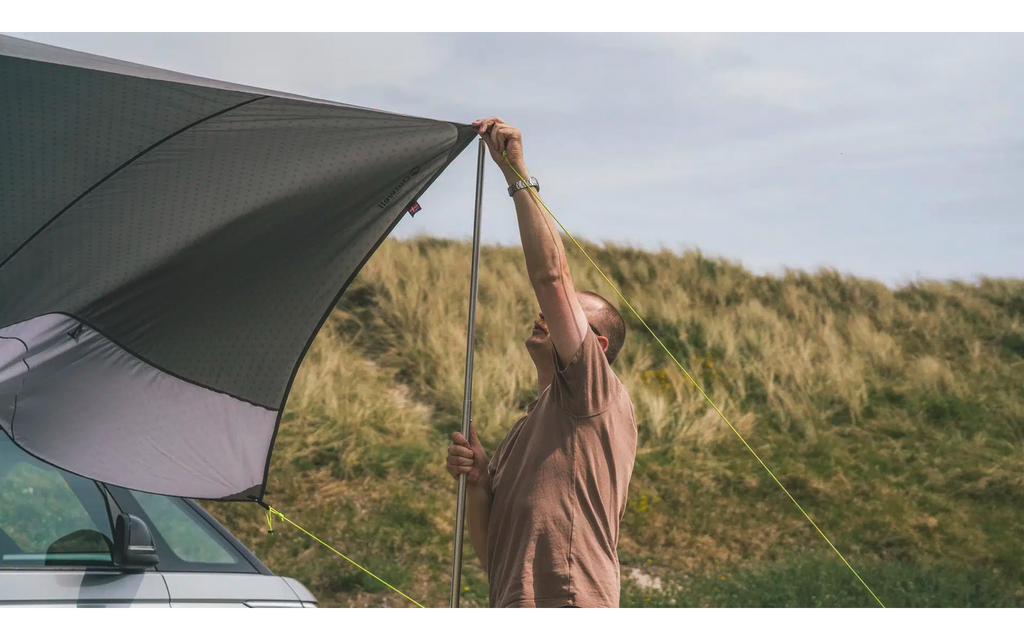 Oversikt over Solseil Fielder Canopy 400 x 250 cm oppsett