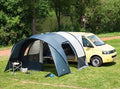 Solseil Fjord 30 for bussfortelt 340x140 cm montert foran telt