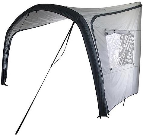 Solseil for campingvogn 400x245 cm, oppblåsbart, grått - Bo-Camp montert