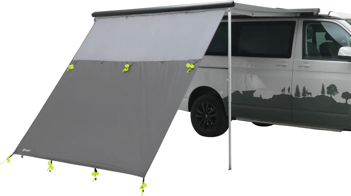 Forfra av Solseil Hillcrest for van 235x210 cm