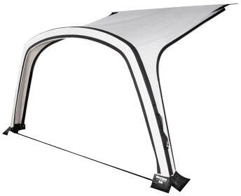 Solseil Kari 400x250 cm med luftkanal forfra