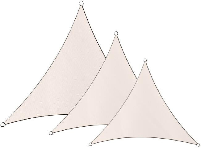 Solseil Livigno Oxford trekantet polyester PU 500mm forfra