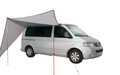 Solseil Lom Tri 250 x 500 cm sett med tre trekanter foran