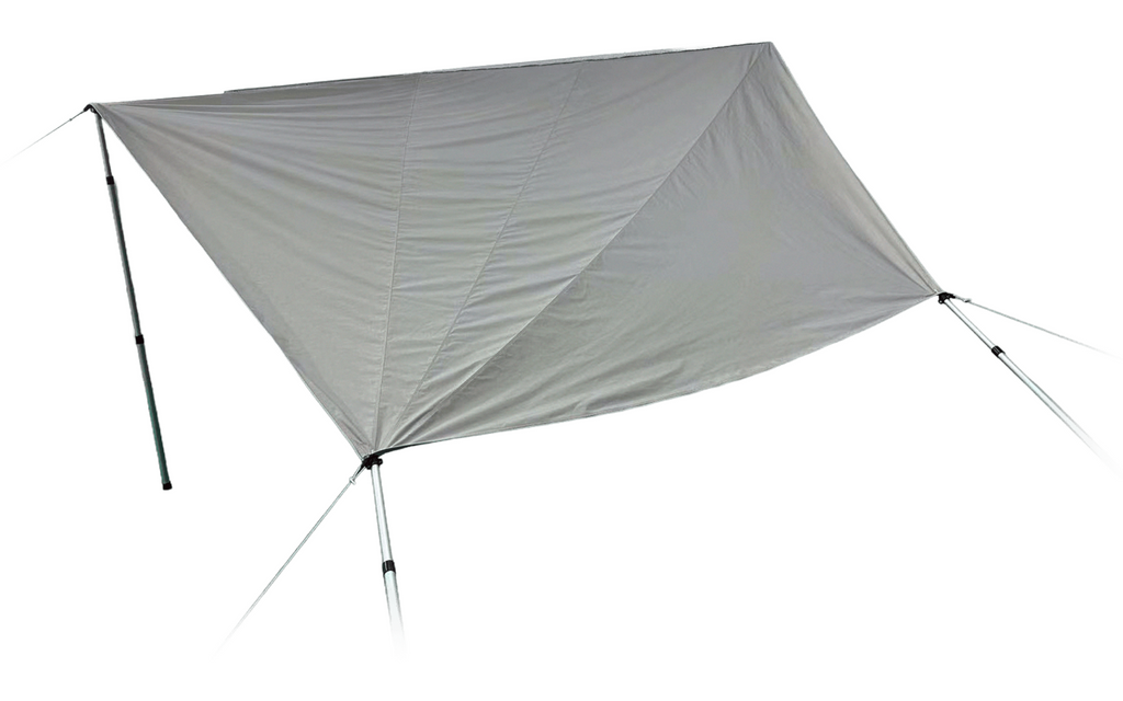 Solseil Seawing femkantet 8 m² for campervans bakside