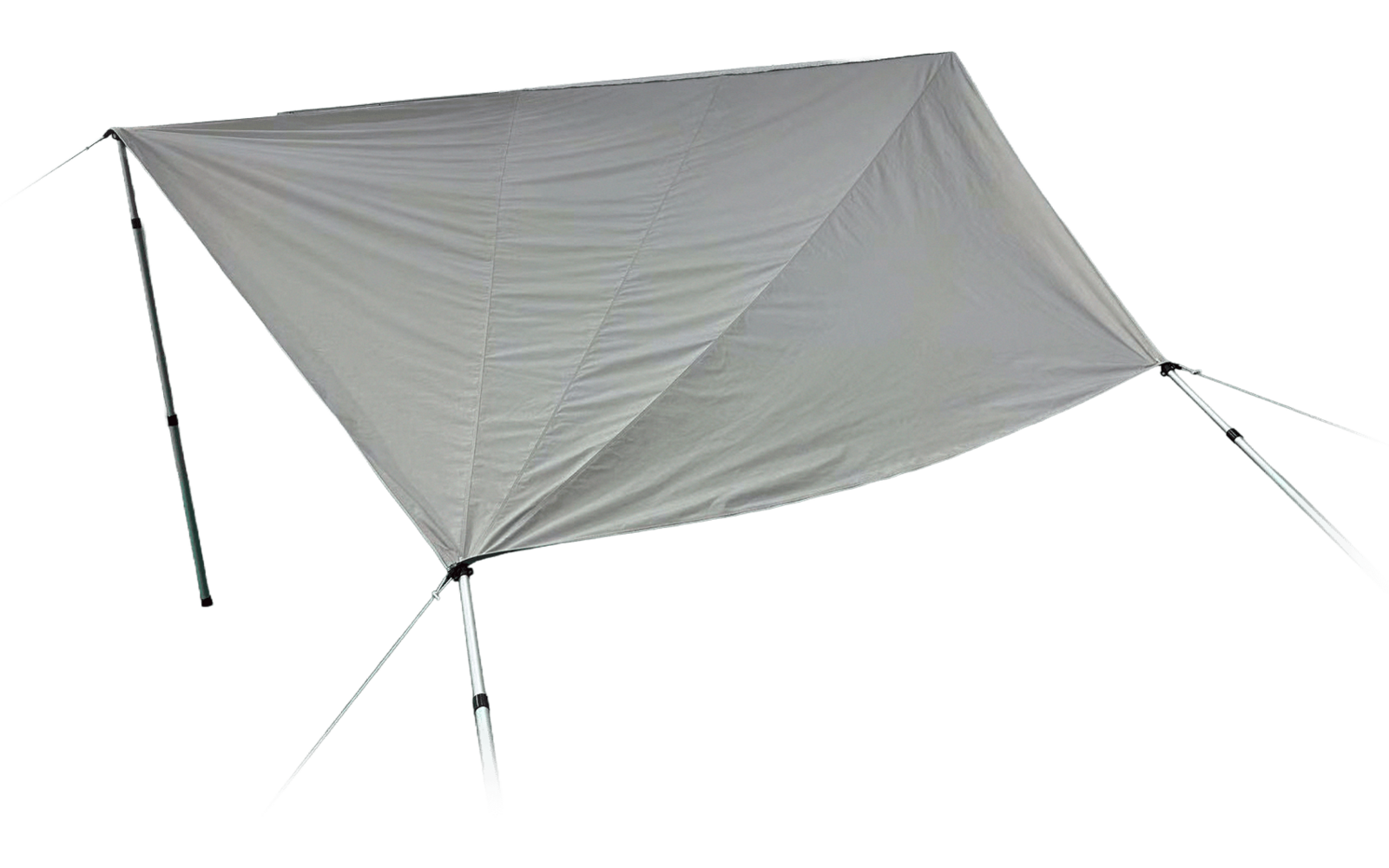 Solseil Seawing femkantet 8 m² for campervans bakside