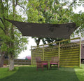Solseil Shade Sail firkantet 360x360 cm grå HDPE Eurotrail