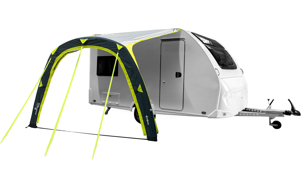 Solseil Skia Campervan oppblåsbart 240x280 cm luftstag bakside