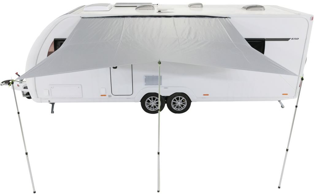 Bakside av Solseil Solar Shade 390 for fortelt med glidelås