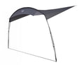 Solseil Sun Canopy 380x215 cm grey violet med stenger for campingvogn