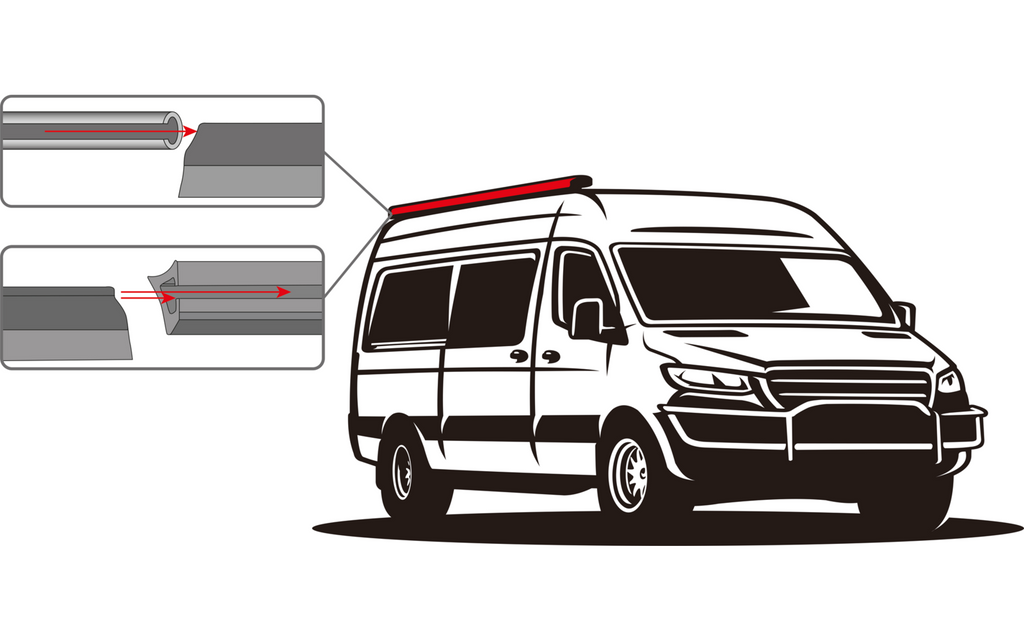 Solseil Sunny Van Roof 260x260 cm polyester Oxford bakside