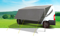 Solseil Sunny View 240x190 cm UV-bestandig for markise montert på campingvogn