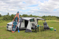 Solseil Techline Canopy Highline med sidevegger forfra