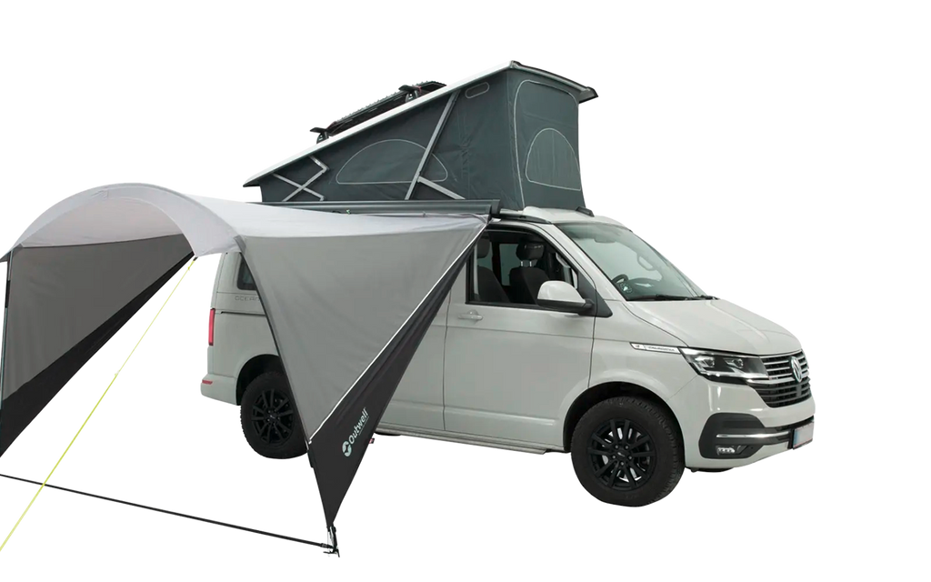 Solseil Touring Canopy 210-320 x 240 cm for bobil og campingvogn - Outwell forfra