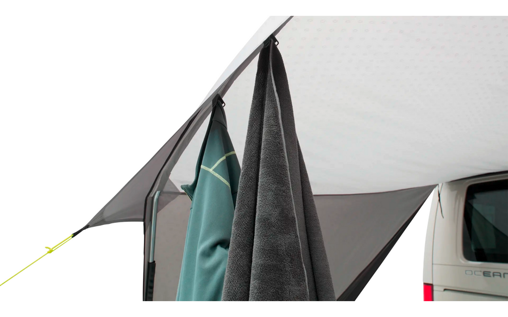 Solseil Touring Canopy 210-320 x 240 cm for bobil og campingvogn - Outwell bakside