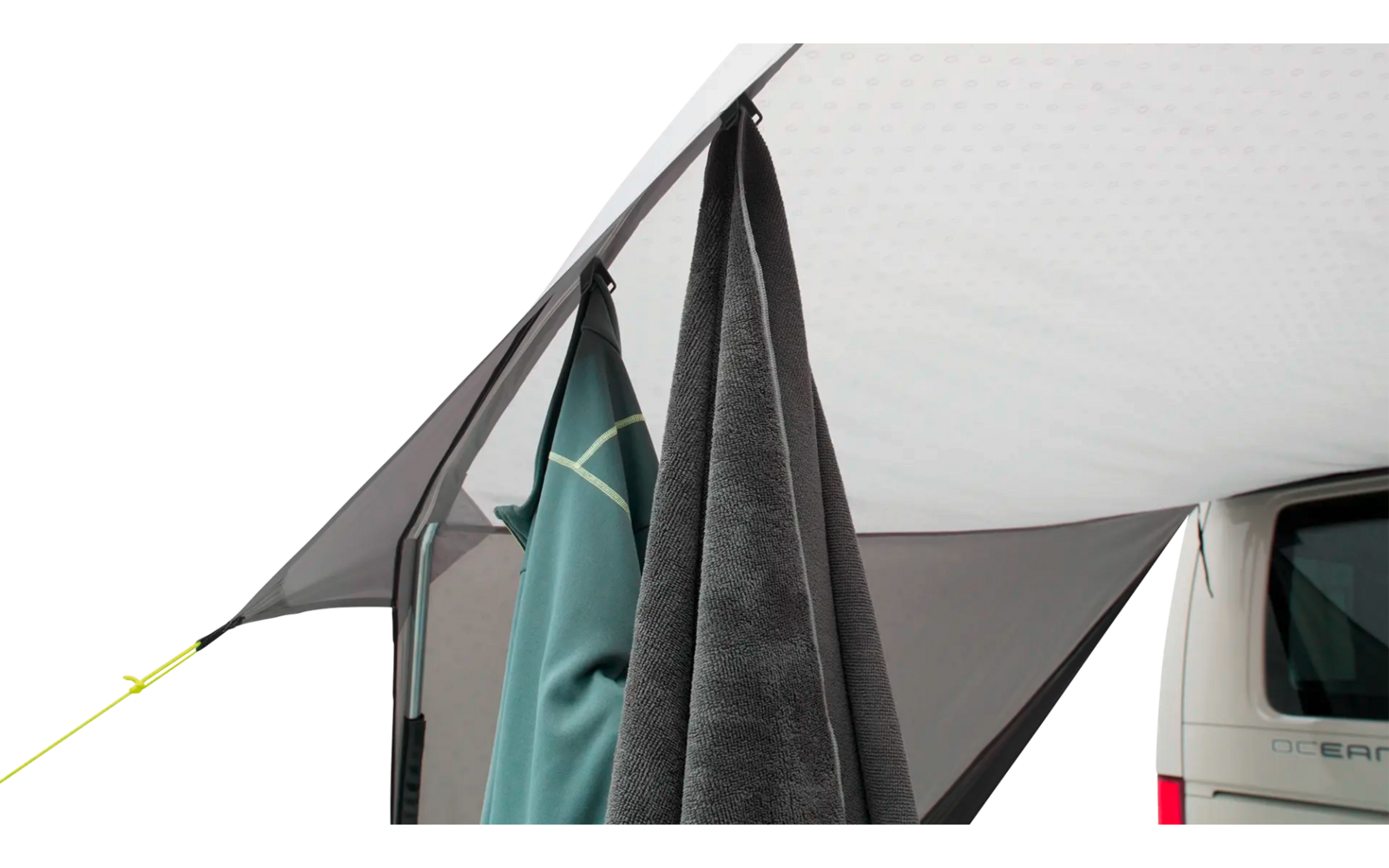 Solseil Touring Canopy 210-320 x 240 cm for bobil og campingvogn - Outwell bakside