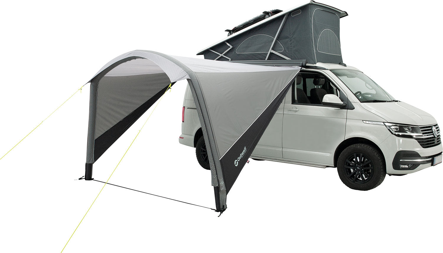 Solseil Touring Canopy Air 240x320 cm for bobil og campingvogn - Outwell montert ved campingvogn