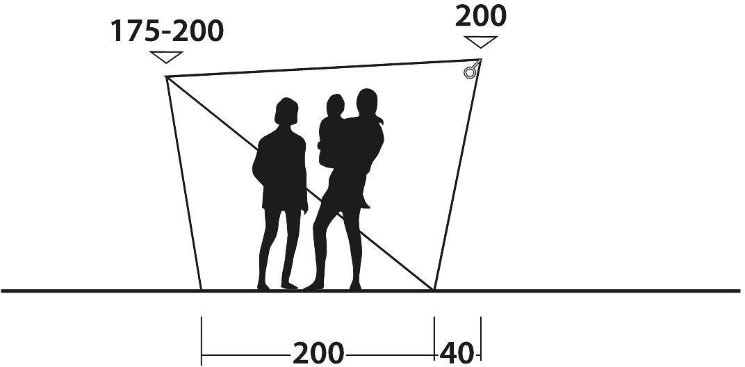 HookTrack system på Solseil Touring Shelter for van 320x240 cm