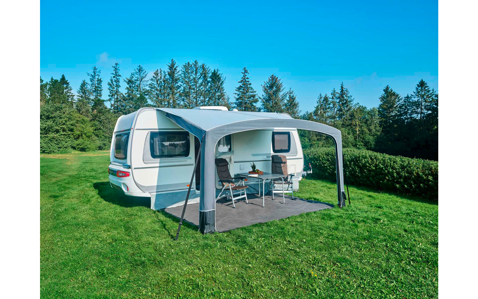 Solseil Ventura AIR Sol Sun Canopy 400x250 cm luftstag bakside