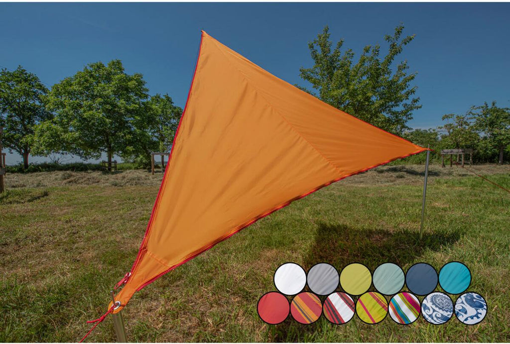 Solseil Zip Canvas modulært 250x250x250 cm 620 g forfra