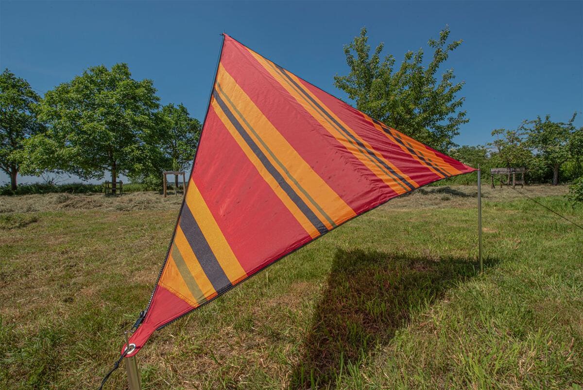 Solseil Zip Canvas modulært 250x250x250 cm 620 g detalj glidelås