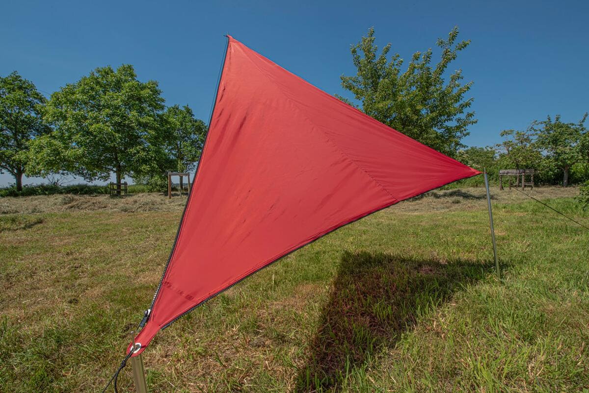 Solseil Zip Canvas modulært 250x250x250 cm 620 g nærbilde stoff