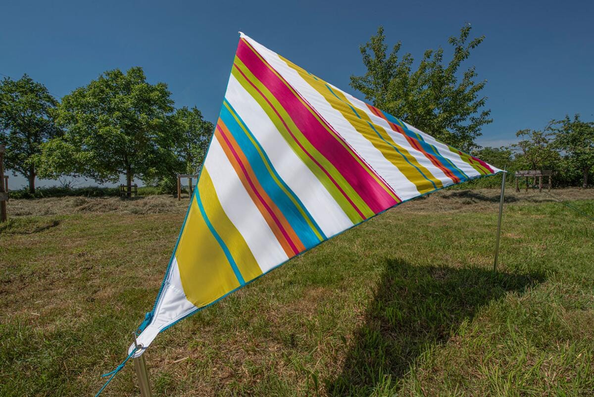 Solseil Zip Canvas modulært 250x250x250 cm 620 g med pakksekk