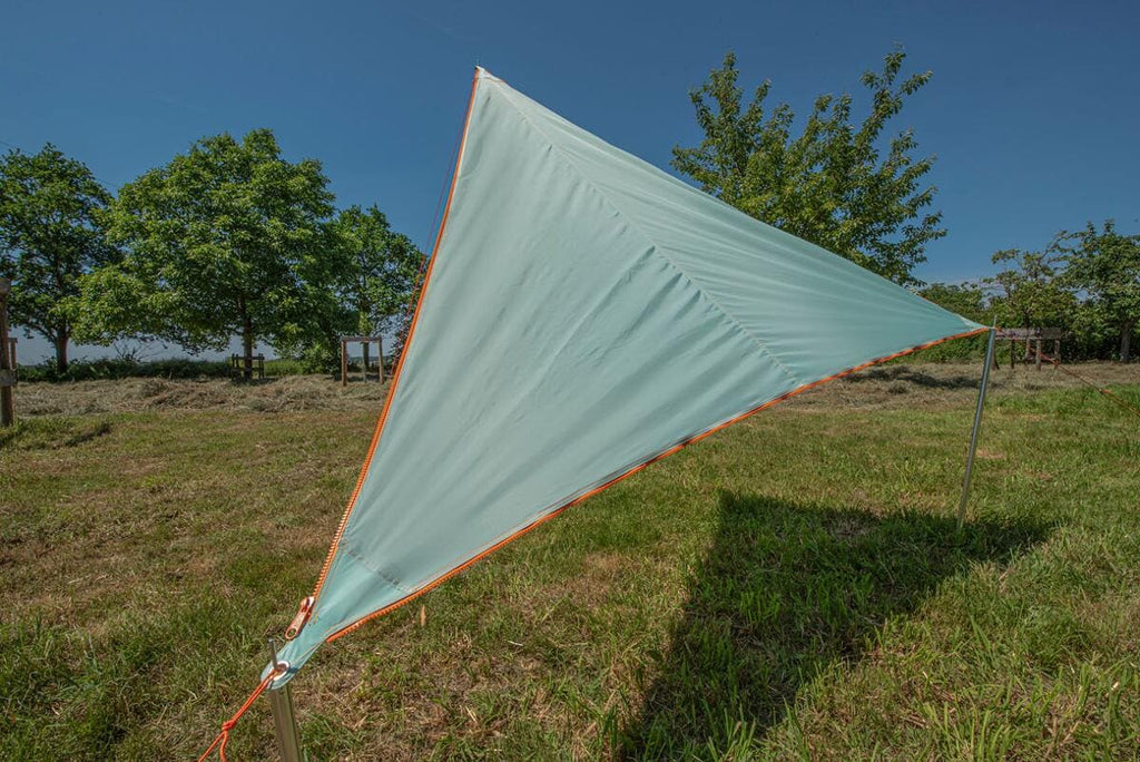 Solseil Zip Canvas modulært 250x250x250 cm 620 g aluminium strammere