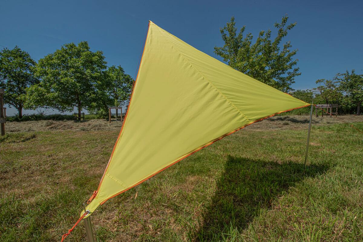 Solseil Zip Canvas modulært 250x250x250 cm 620 g sammenkobling glidelåser