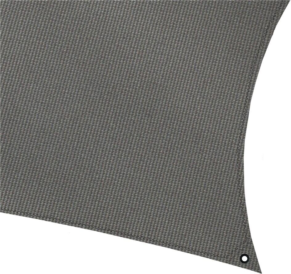 Solseilmarkise med LED-belysning 250x400cm antrasitt bakside