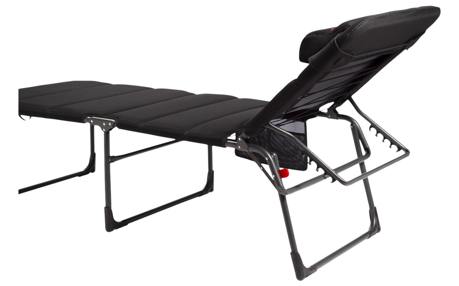Solseng Air-Deluxe AP/363 L 205x68 cm svart detalj av polstring