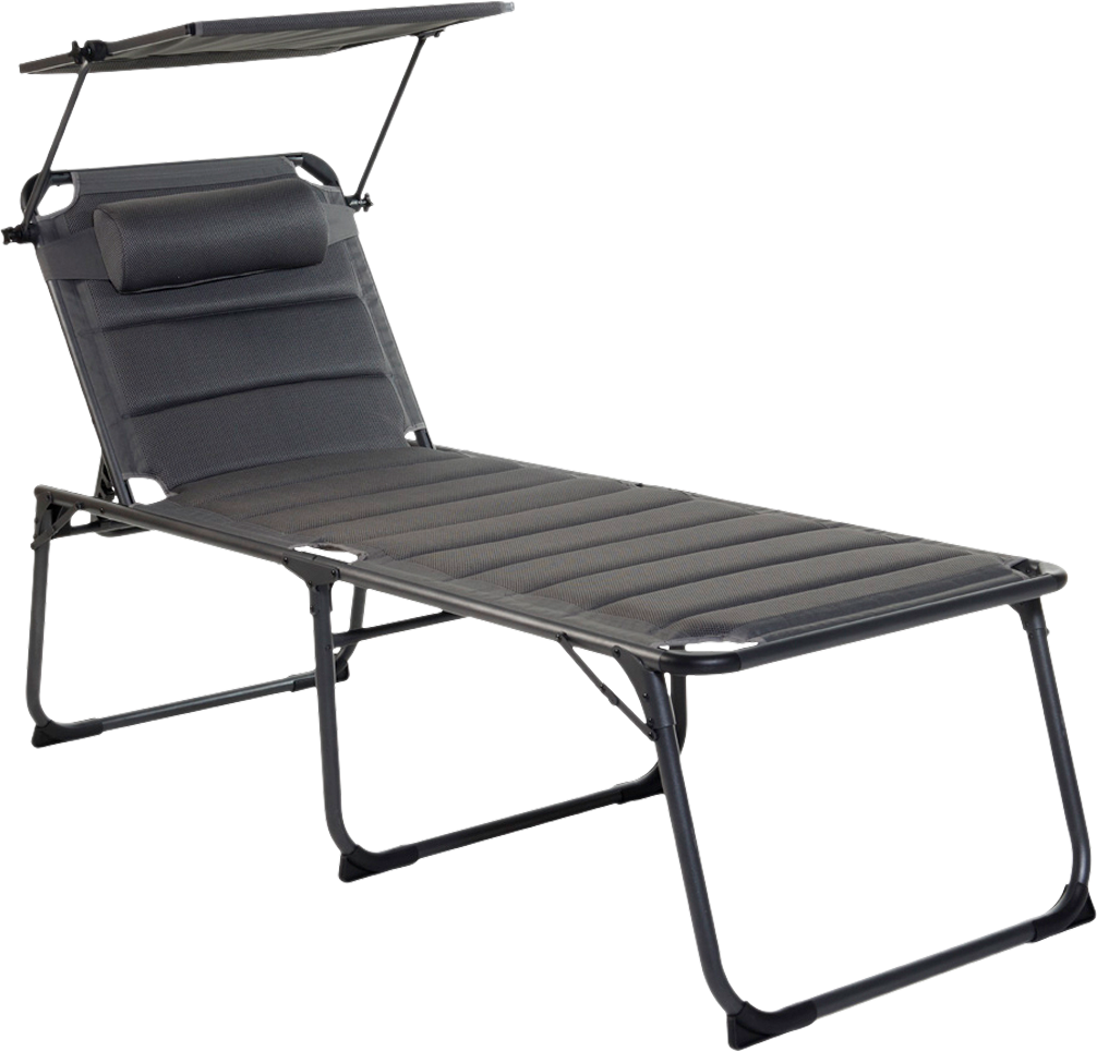 Solseng Calva med soltak 198x69 cm duramesh aluminium fra Wecamp for camping
